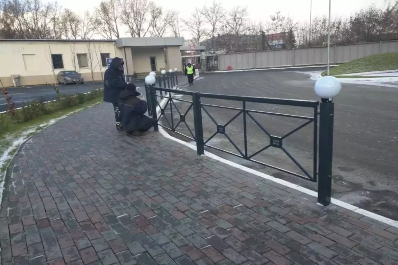 Пешеходное ограждение «ПО-1 Крест»